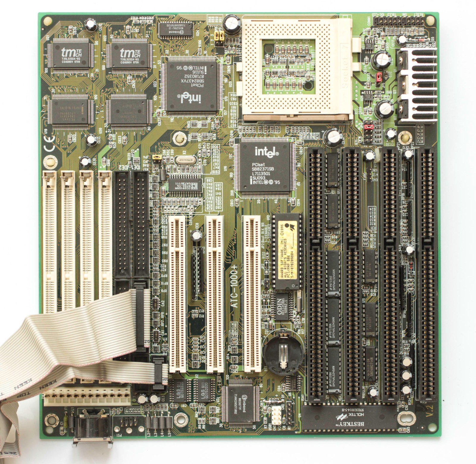 Socket 7 motherboard - A-Trend  ATC-1000+ - Intel 430VX - MMX ready - TESTED