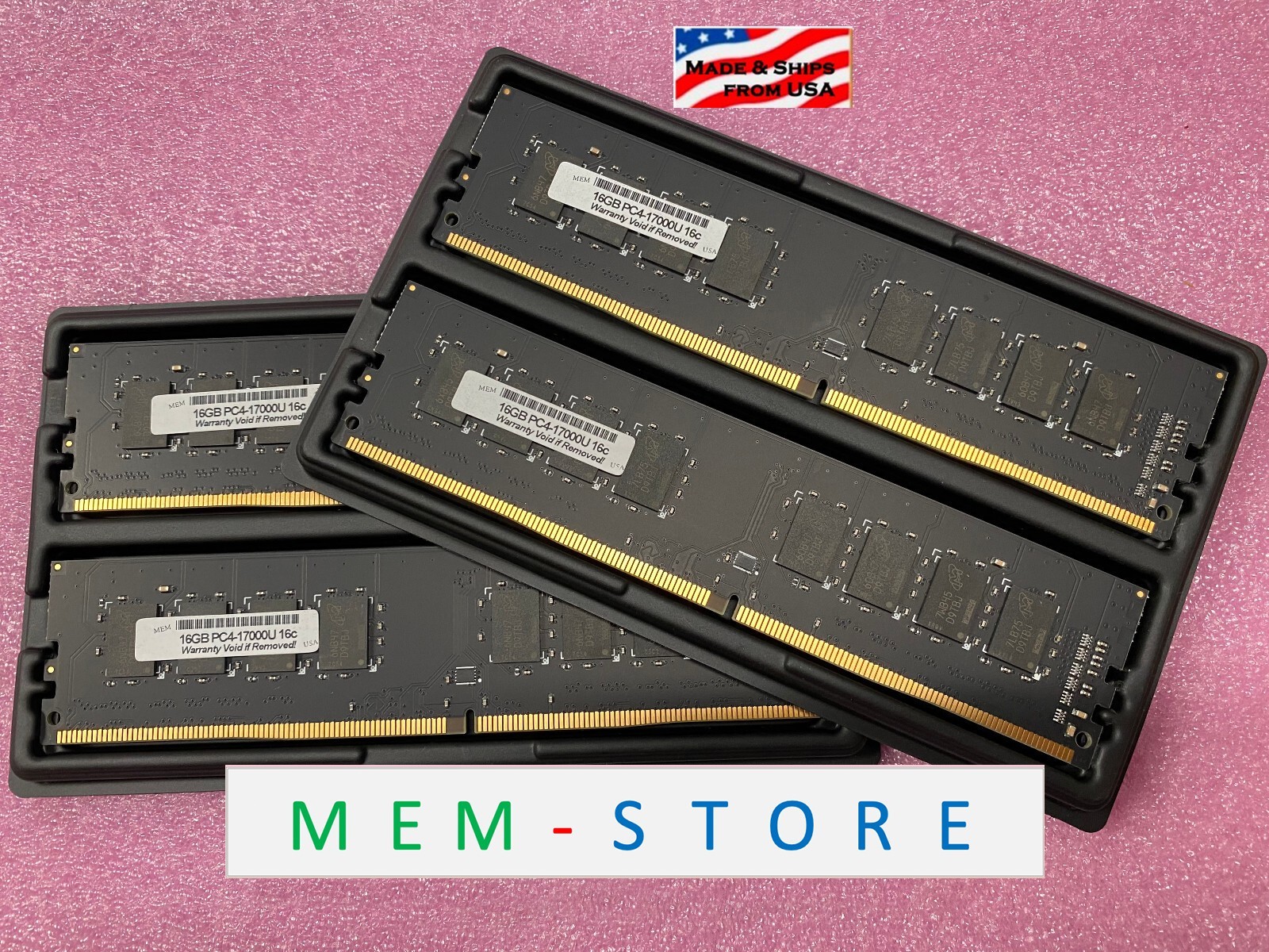 64GB 4x16GB DDR4-2133 UDIMM RAM Memory Compatible w/ BCM BC370Q ATX Motherboard