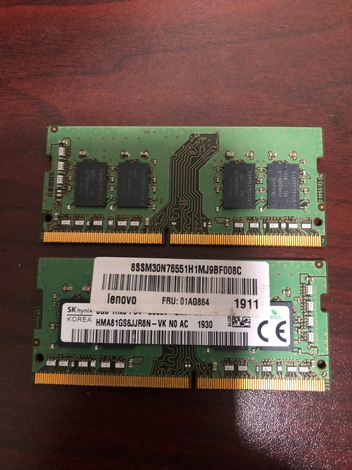 SK Hynix 16GB (2x8GB) 1Rx8 PC4-2666V RAM Memory HMA81GS6JJR8N-VK