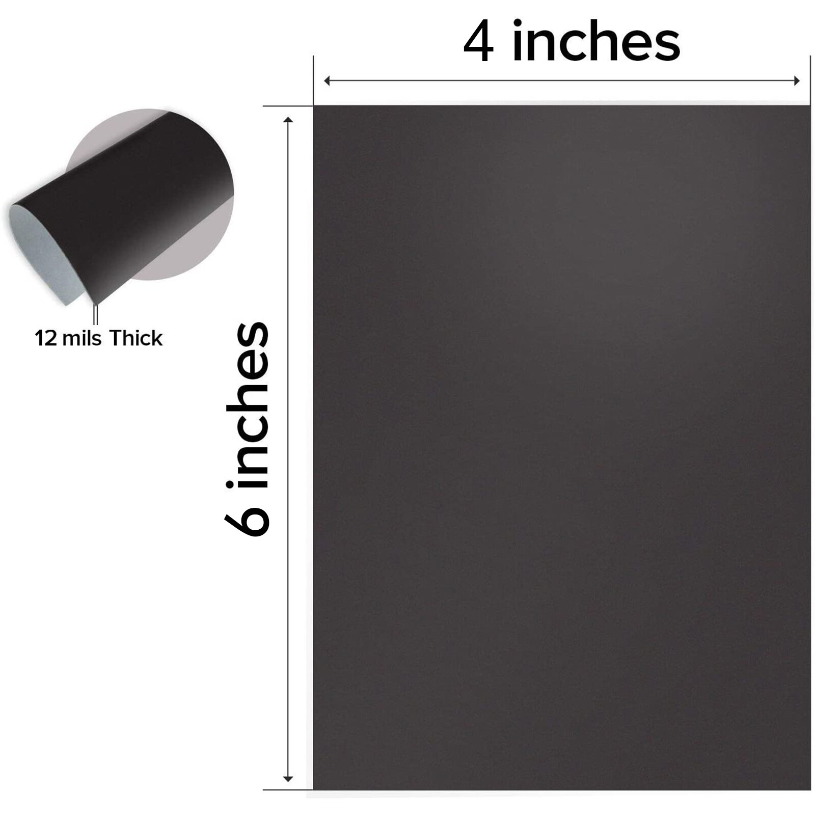 Self-Adhesive Back Magnetic Sheets 4x6 for Photos Crafts, Flexible Strong 10PK