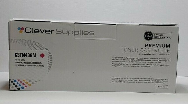 CLEVER SUPPLIES PREMIUM TONER CARTRIDGE CSTN436M - SEALED