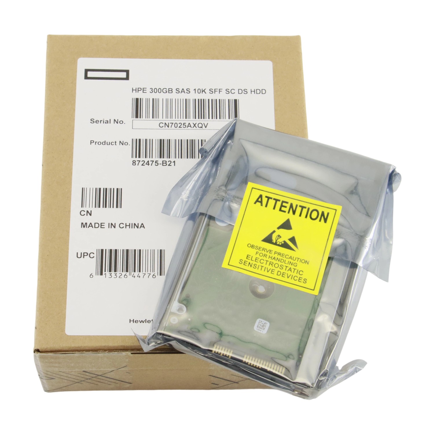 HPE 300GB 10K 12G SFF SAS SC DS Hard Drive for 872475-B21 872735-001