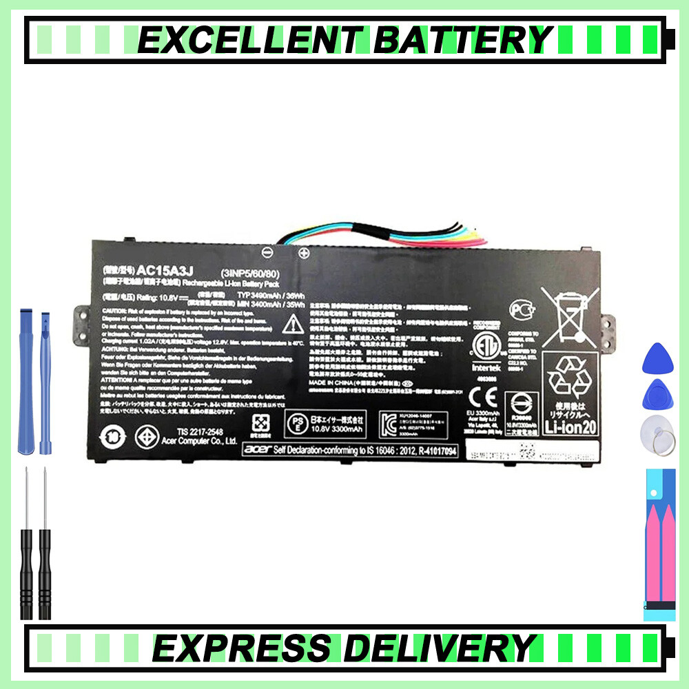 Laptop Battery for Acer AC15A3J CB5-132T 11 CB5-132T-C1LK KT00303017 N17Q8