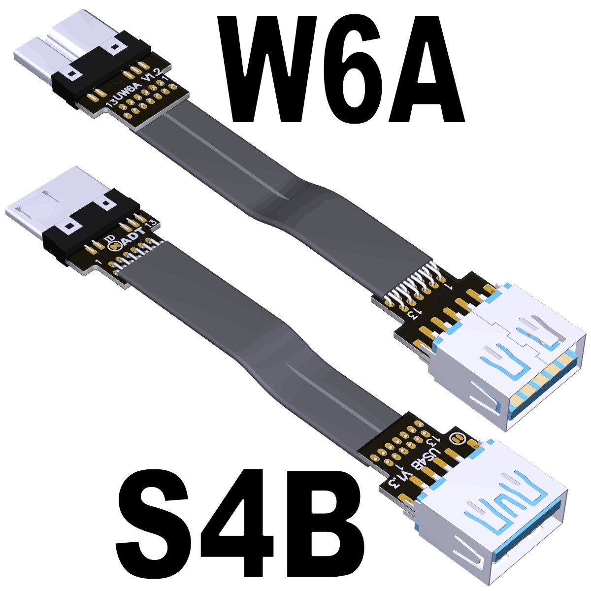 ADT-Link USB3.0 Male to Female Connection Data Cable Type-A Transfer Micro-B New