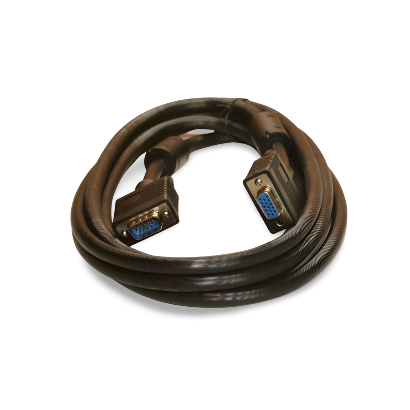 10ft SVGA Cable Monitor UL2919 HD15 Extension Male to Female - Black