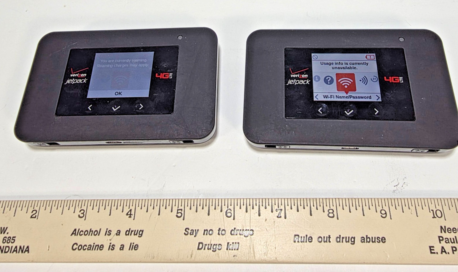 Lot of 2 NETGEAR AirCard 791L AC791L Verizon 4G LTE Mobile Hotspots + Batteries