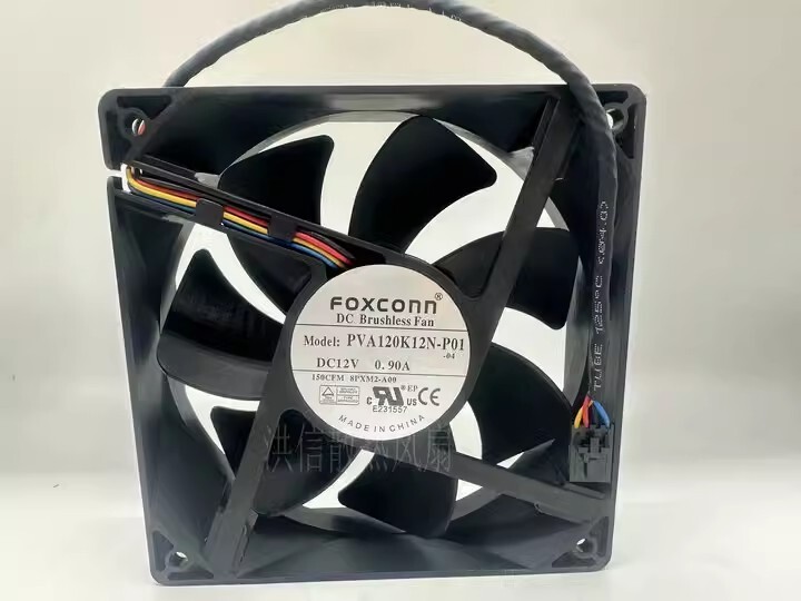 FOXCONN PVA120K12N-P01 12038 DC12V 0.90A 4-Pin PWM Cooling Fan