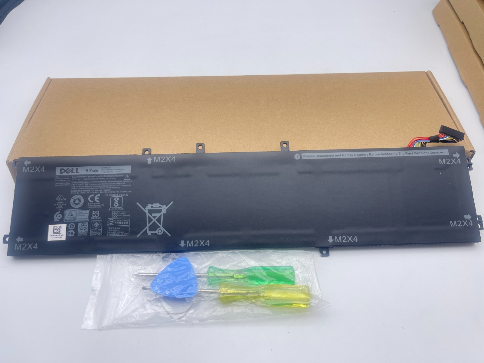 OEM Genuine 97Wh 6GTPY Battery For Dell Precision 5520 5530 XPS 15 7590 15 9550