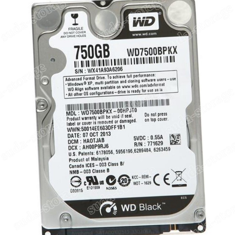 1PCS Western Digital 750GB WD7500BPKX 7200RPM 16MB SATA 2.5" Laptop Hard Disk D
