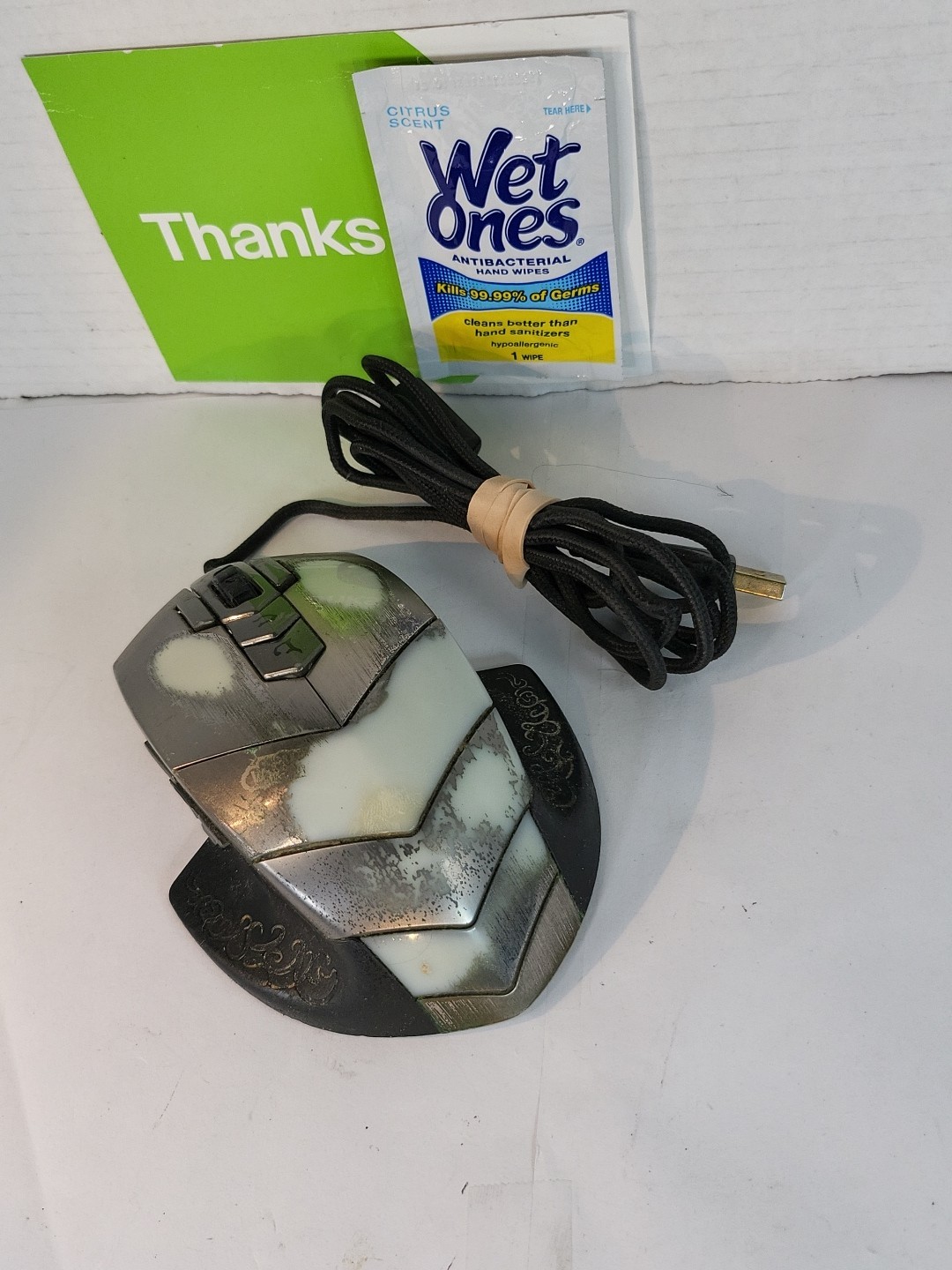 Rare SteelSeries World of Warcraft MMO Gaming Mouse 62006 Working READ INFO 