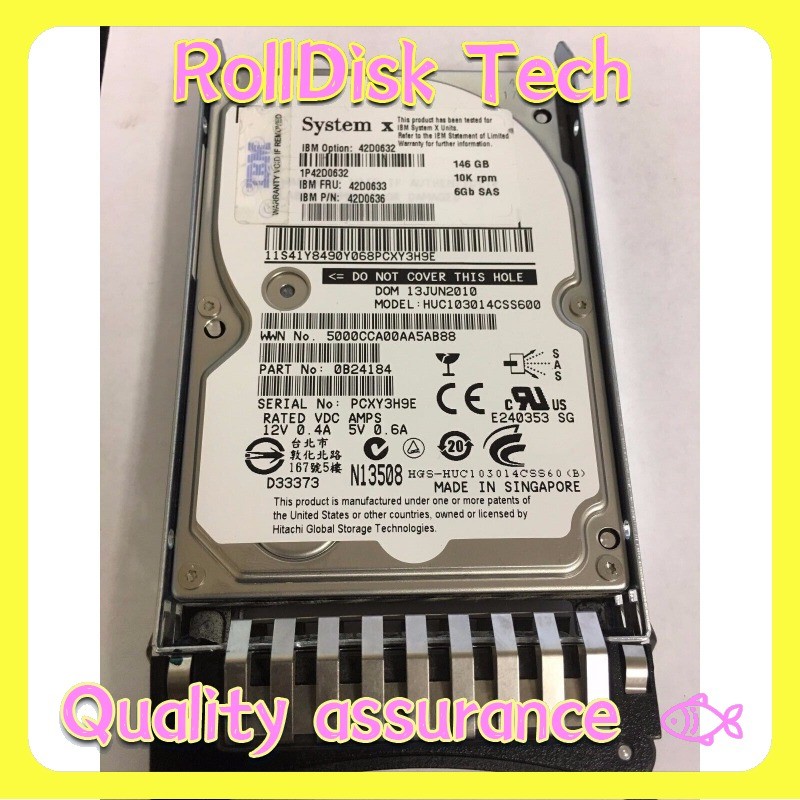New NEW IBM 42D0633 42D0636 42D0632 146GB 10K 6GBP/s 2.5" SAS HARD DRIVE