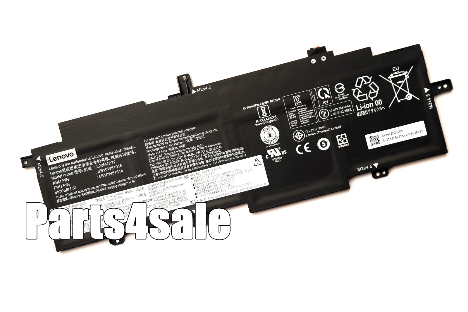 New Genuine L20C4P72 L20M4P72 L20D4P72 Battery for Lenovo ThinkPad T14s Gen 2