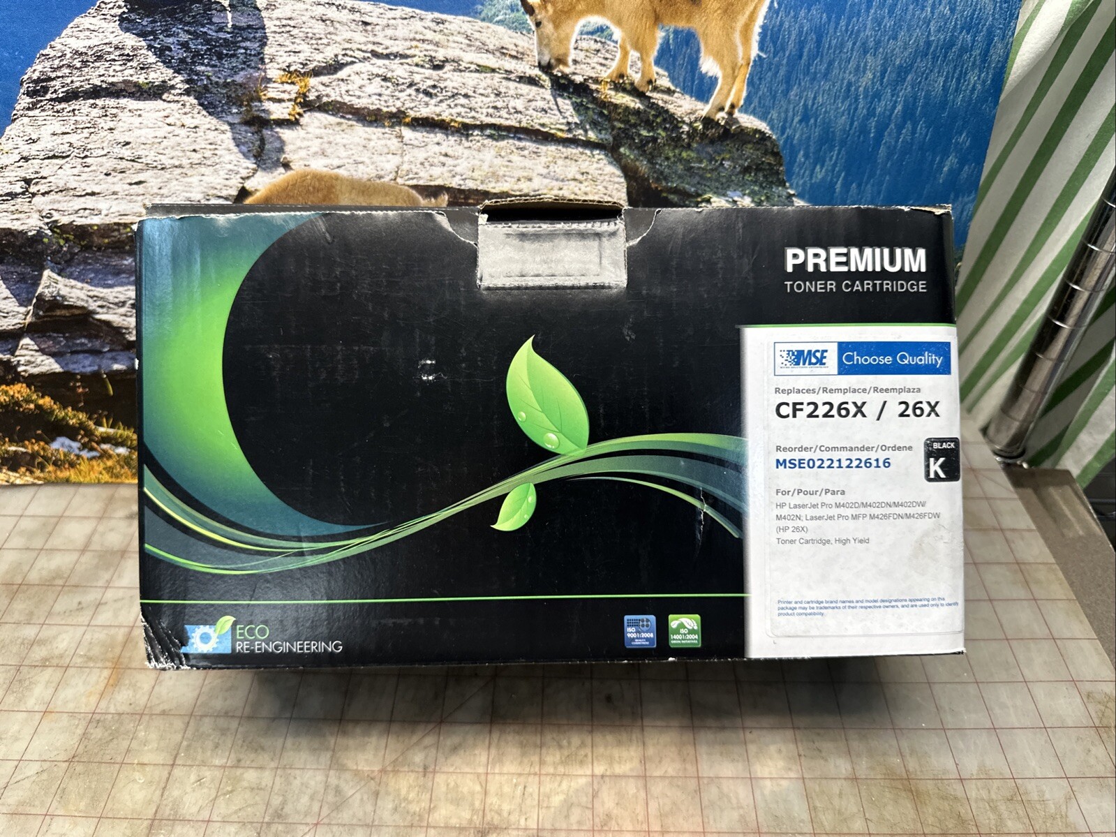 MSE CF226X/26X Black High Yield Toner Cartridge For HP Open Box sealed bag USA