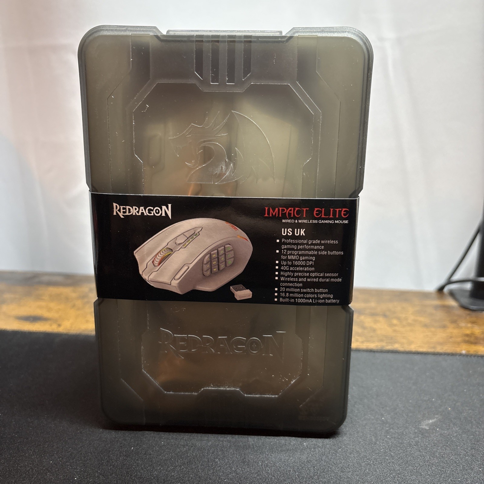 Redragon M913 Impact Elite Wireless Gaming 16000 DPI Wired/Wireless RGB Mouse