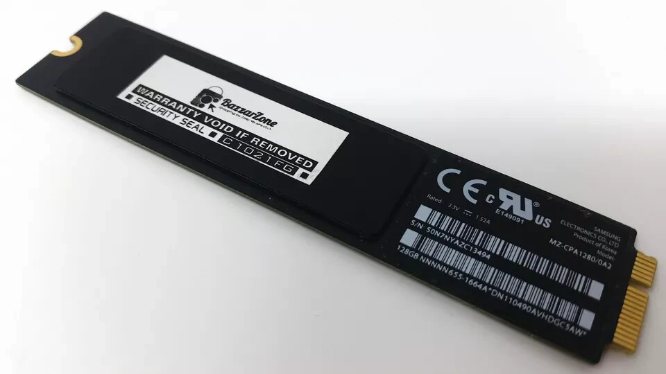 A1370 and A1369 MacBook Air 128GB SSD FLASH STORAGE PCIE 11"  and 13" Late 2010