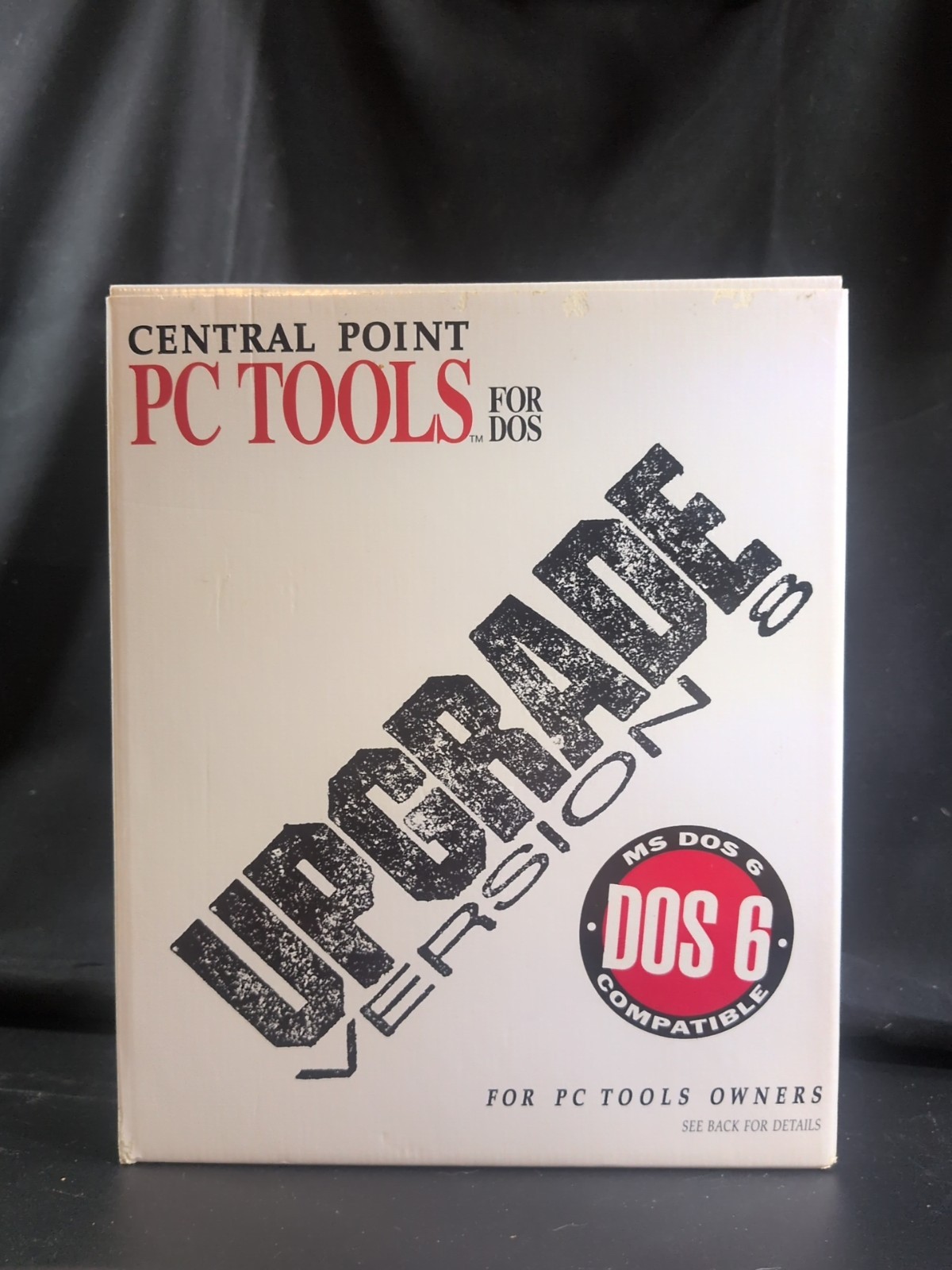 Vintage Central Point PC Tools for DOS  Upgrade ver 8 - 3.5" Open