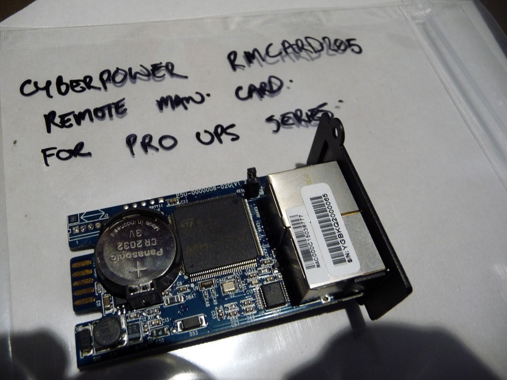 AU SELLER CyberPower RMCARD205 SNMP Remote Mangmt Card for PRO UPS - TESTED