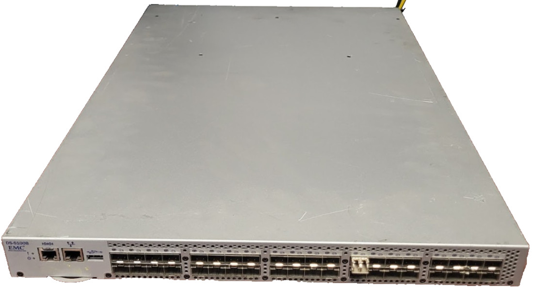 EMC BROCADE DS-5100B 40-Port 8GB FC Managed Fibre Channel Switch Dual PSU #73