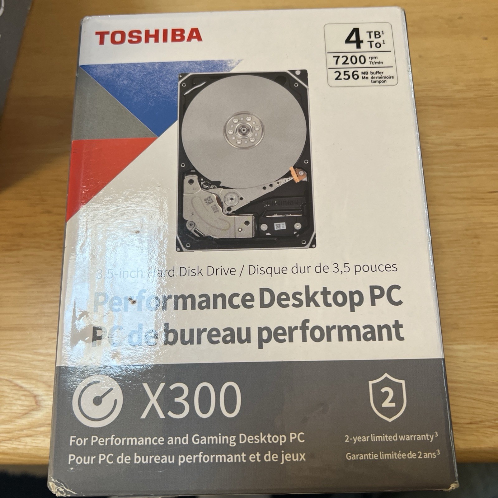 Toshiba 4tb X300 performance desktop PC 3.5 inch hard drive  - New, Open Box