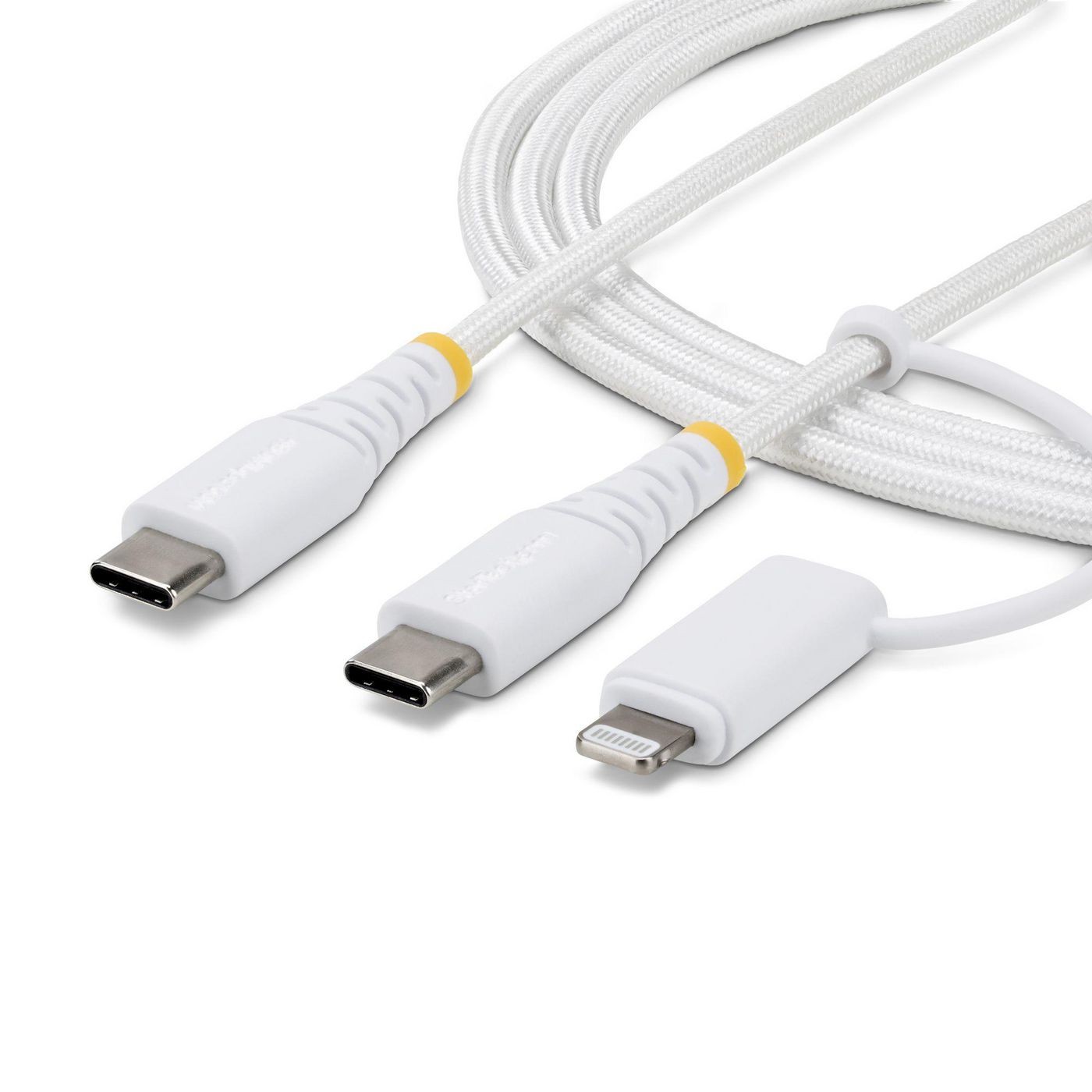 StarTech.com W129351730 2M-U2-LNTC-CABLE 2M (6Ft) 2-In-1 Rugged USB-C Charge ~E~