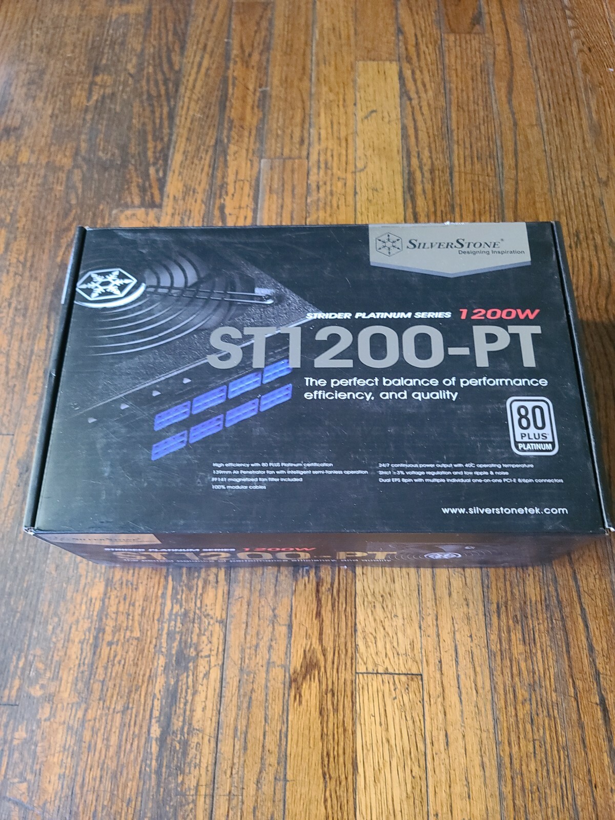 SilverStone Technology ST1200-PT Strider Series Power Supply 1200W ATX - A+++