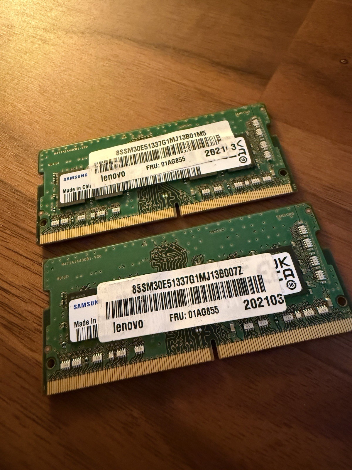 16GB (2x8GB) DDR4 2666MHz PC4-21300 SODIMM RAM - Lenovo 01AG855