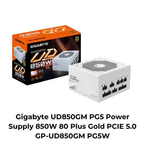 Gigabyte UD850GM PG5 Power Supply 850W 80 Plus Gold PCIE 5.0 GP-UD850GM PG5W