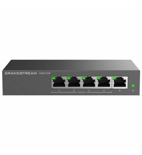 New - Grandstream GWN7700P Layer 2 Unmanaged Switch, 5x GigE, Metal