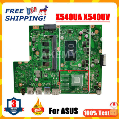 FOR ASUS X540UBR X540UB X540U X540UA X540UV MOTHERBOARD 4GB I3 I5 I7 4417U CPU 