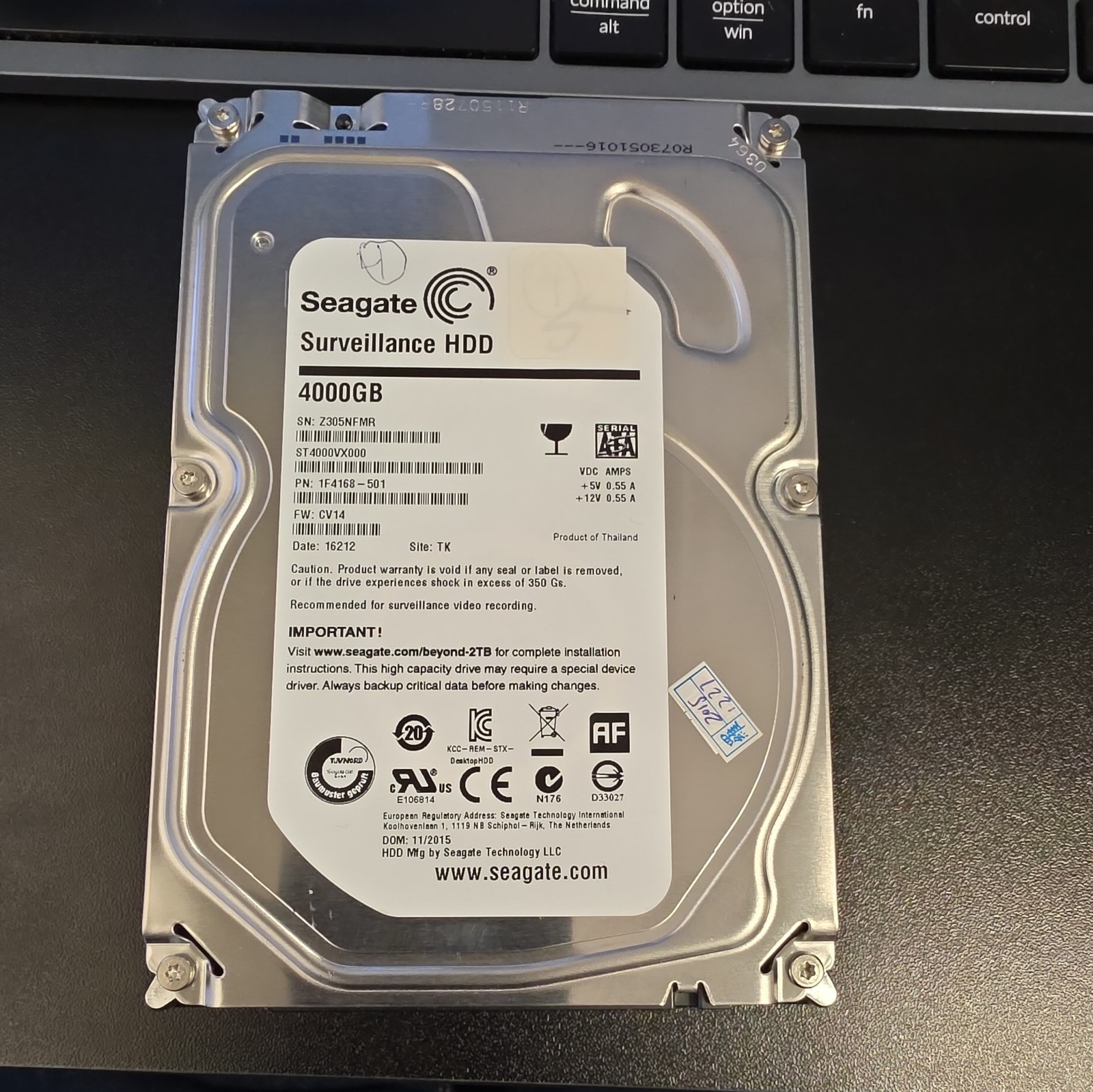 Seagate Surveillance ST4000VX000 4TB 5900RPM SATA 3.5" Internal Hard Disk Drive