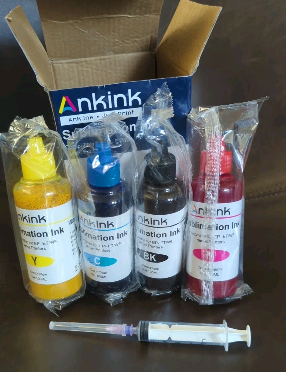 ANKINK Sublimation Ink Autofill Bottles Refill Epson Ecotank Ep-ET/WF Printers