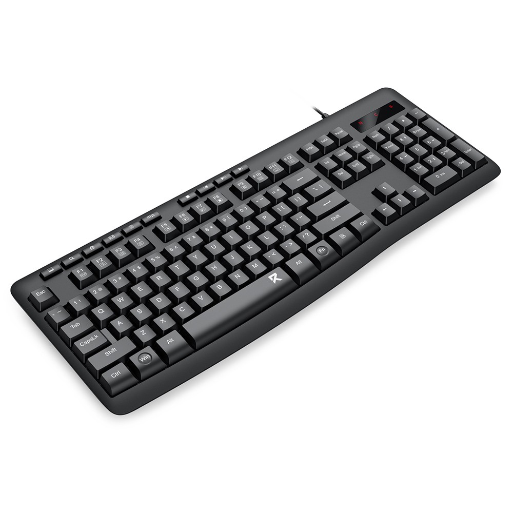 REDRAGON - BK-7366 Wired USB Keyboard Full Size 114 Keys Quiet Typing for PC