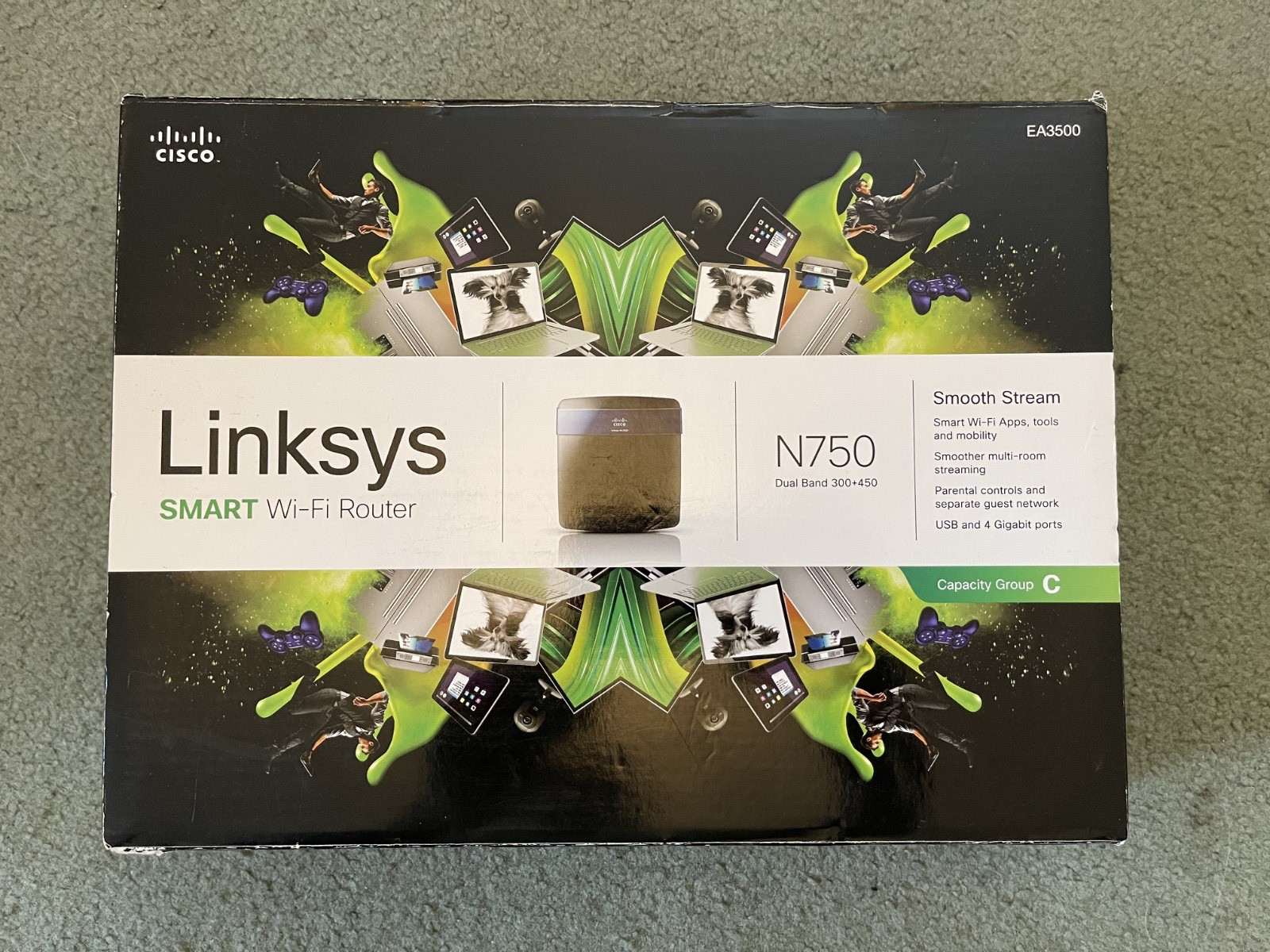 Linksys N750 EA3500 Dual-Band Wireless Smart Wi-Fi Router