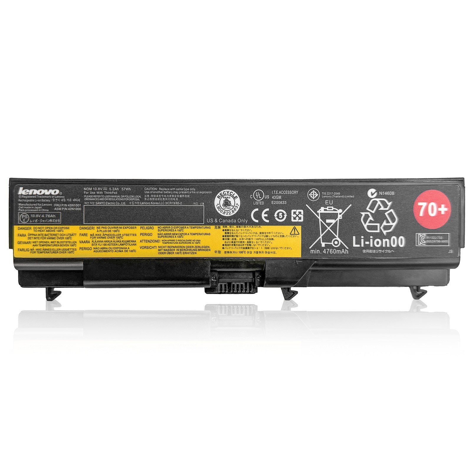 Genuine 45N1000 45N1001 OEM Battery for Lenovo Thinkpad L430 L530 T430 T530 W530