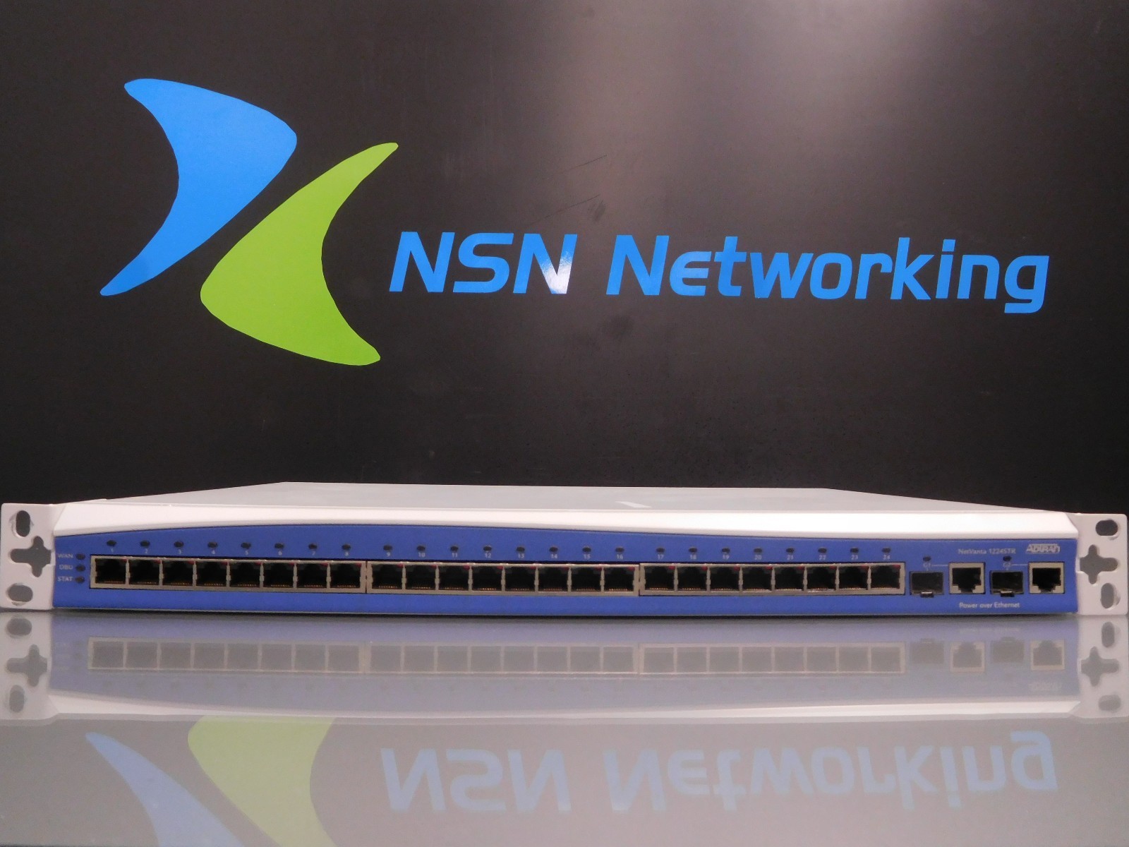 Adtran Netvanta 1224STR PWR PoE 1200570L1 24-Port Layer 2 Switch w/ Rack Ears