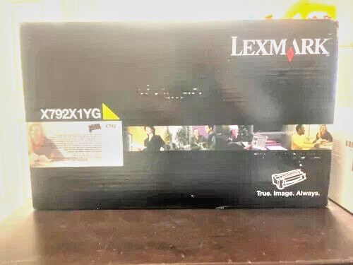 One (1x) New Sealed Genuine Xerox Yellow Toner Cartridge X792X1YG