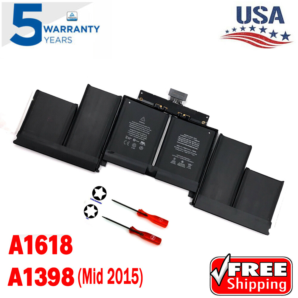 NEW Battery A1398 A1618 for Apple MacBook Pro 15" Retina Mid 2015 020-00079