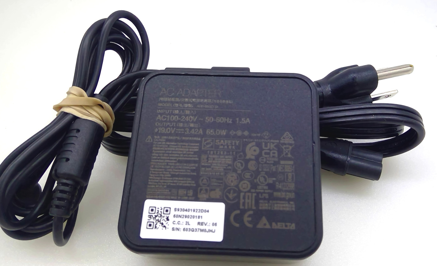 Genuine MSI ADP-65GD D 65W AC Adapter 19V 3.42A 4.5mm x 3.0mm w/ Power Cord