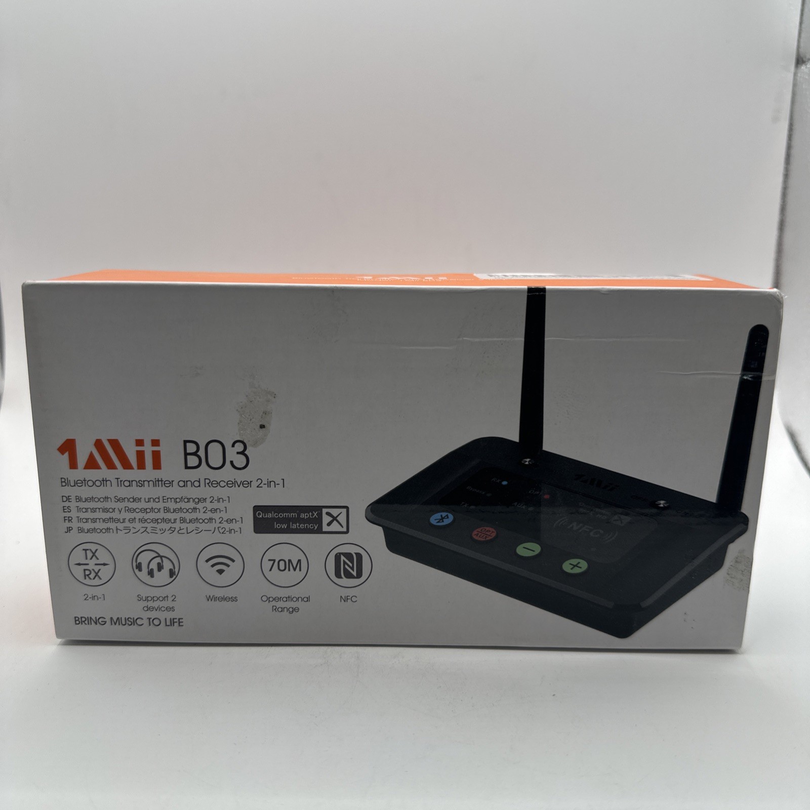 New 1Mii B03 230ft. Bluetooth 4.2 Transmitter