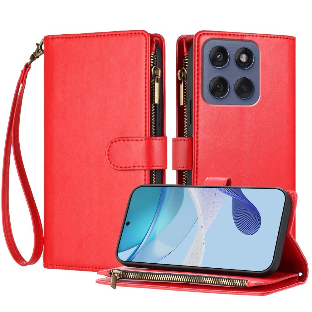 Zipper Leather Wallet Cover Case for Xiaomi Redmi 15 K90 14C 15C 12 A5 Poco F8