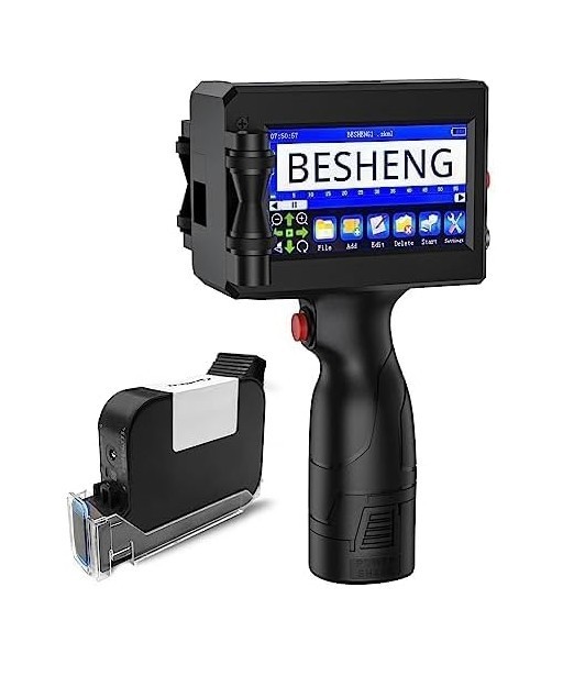 PT3000 Handheld Inkjet Printer Gun Touch Screen QR Barcode Printer