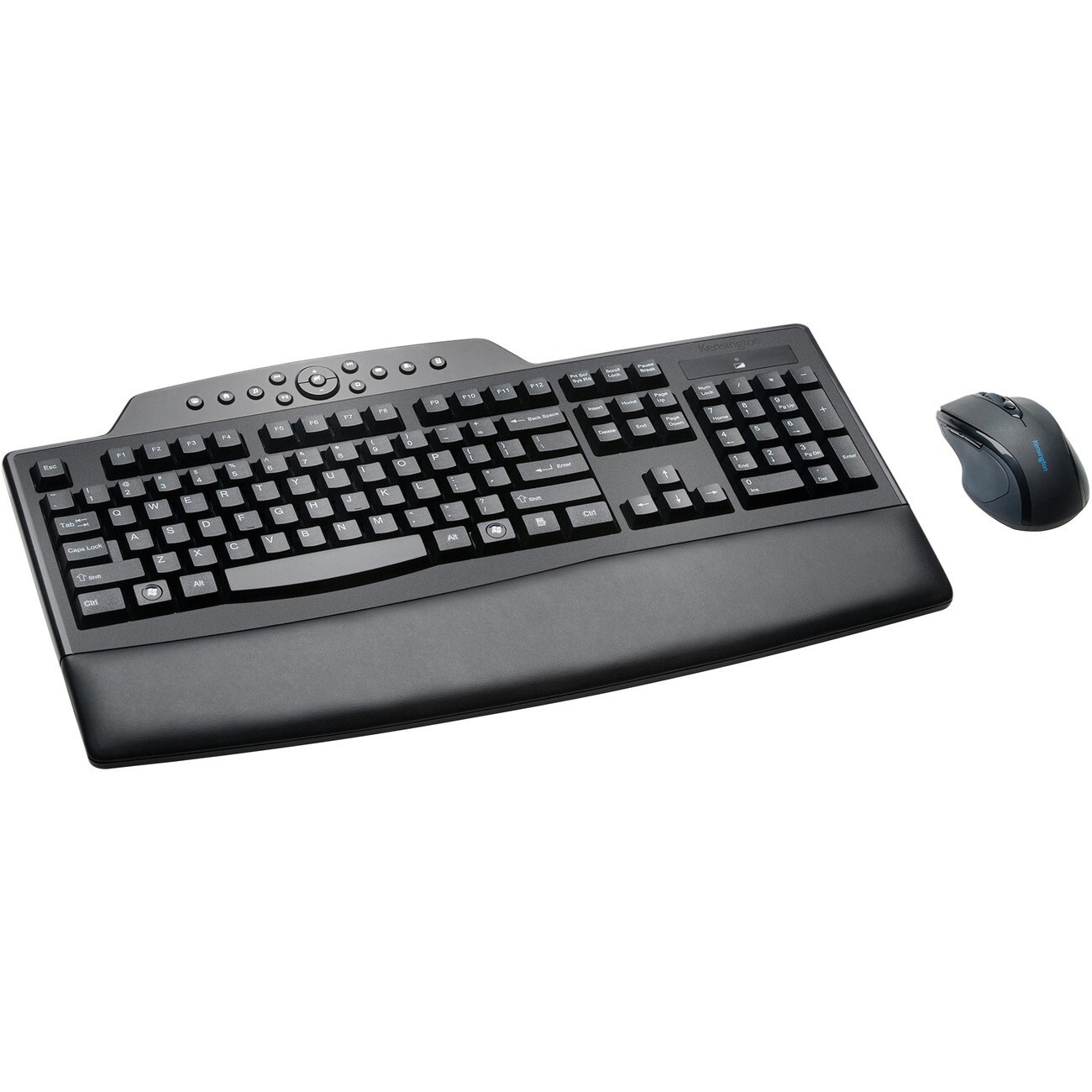 Kensington K72403USA Pro Fit Wireless Comfort RF USB Keyboard Mouse Combo Black