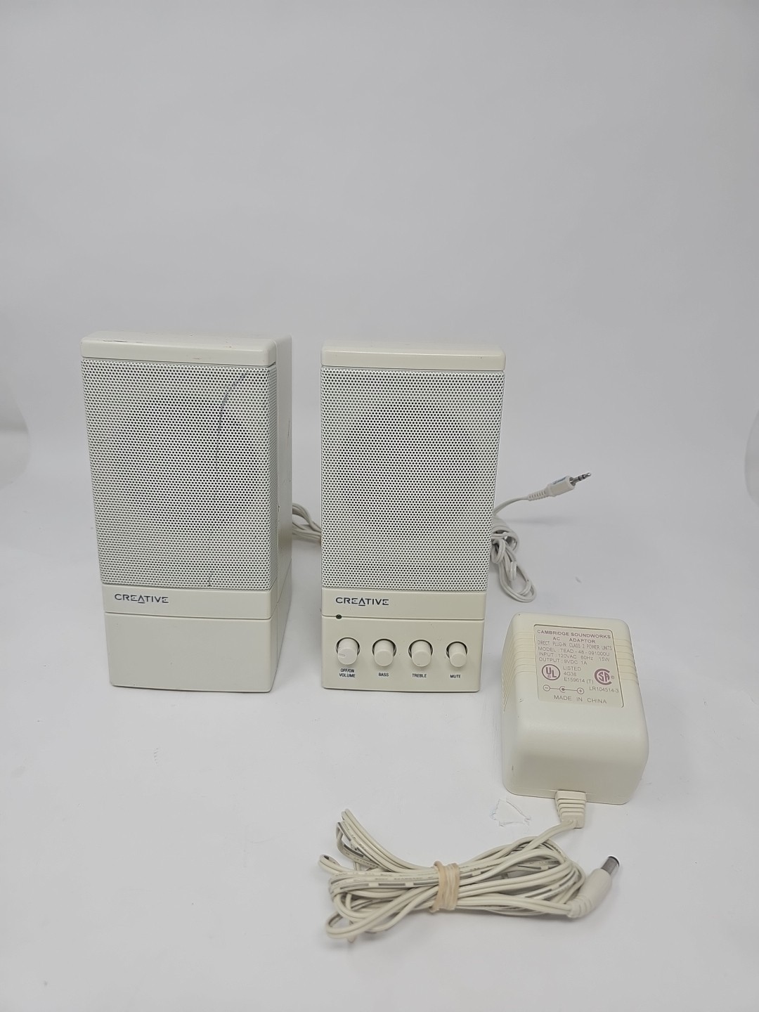 Creative Sound Blaster SBS20 Speakers Cambridge SoundWorks Vintage - Tested