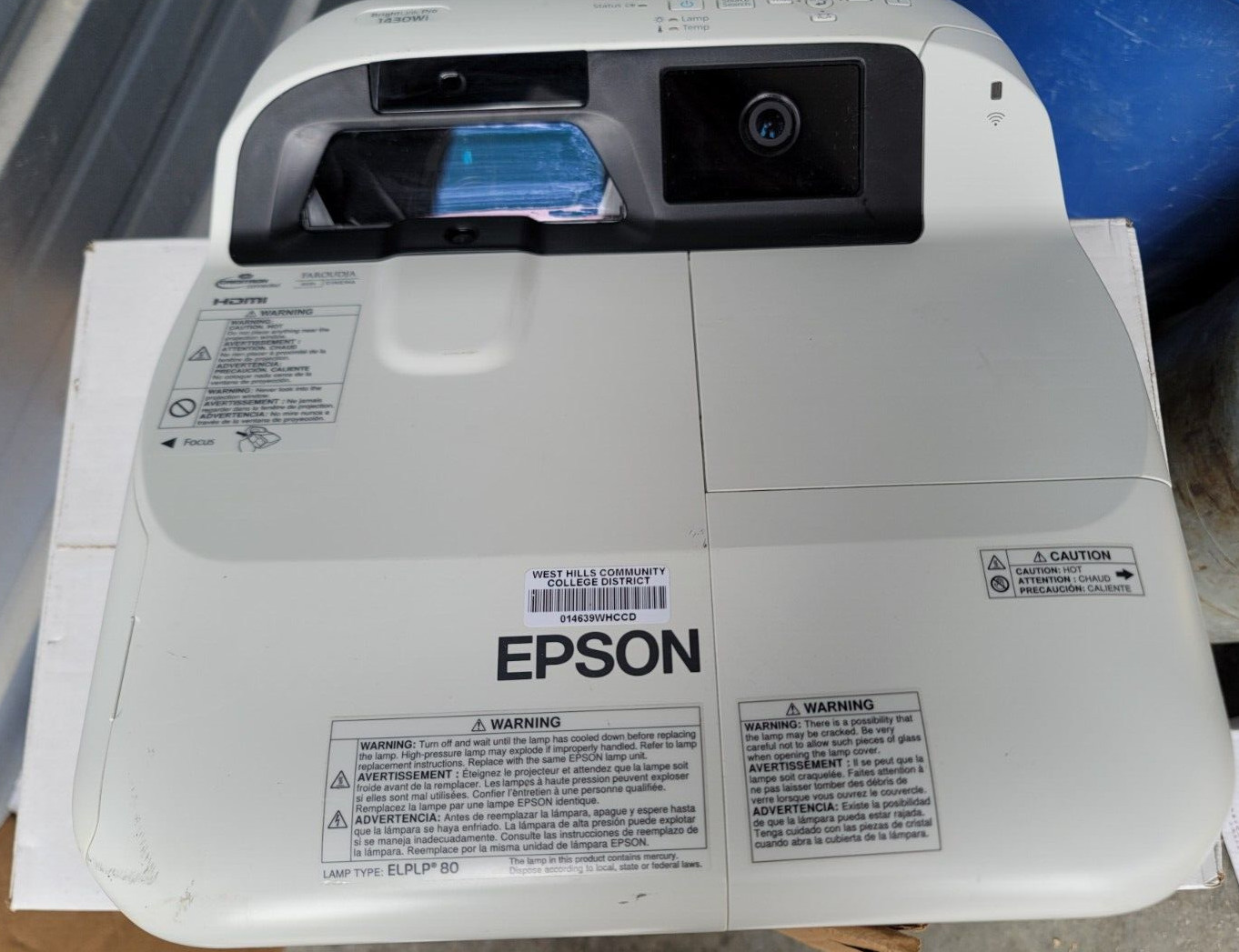 Epson BrightLink Pro 1430Wi - HDMI VGA - 3LCD Home Cinema Projector 