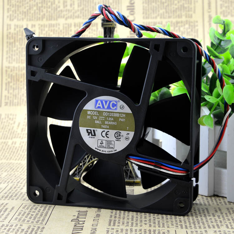 1PC NEW AVC DD12038B12H Air volume 110 CFM 12CM 12038 