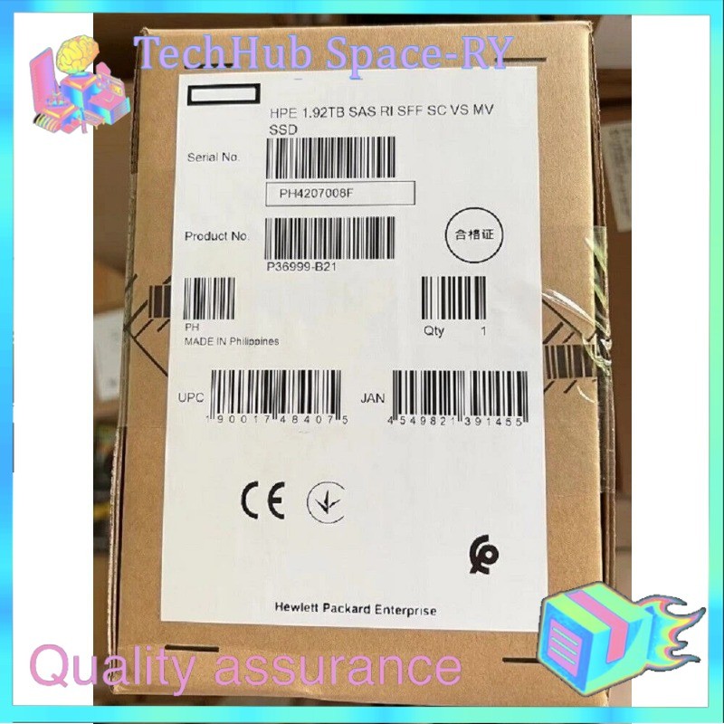 HPE P36999-B21 1.92TB P37065-001 SAS 12G 2.5" RI SFF SSD Solid State Drive NEW