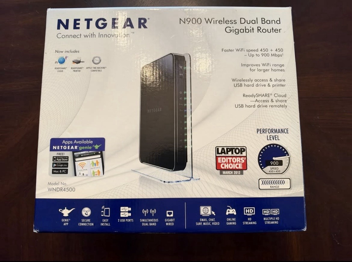 Netgear N900 Wireless Dual Band Gigabit Router - WNDR4500.    88