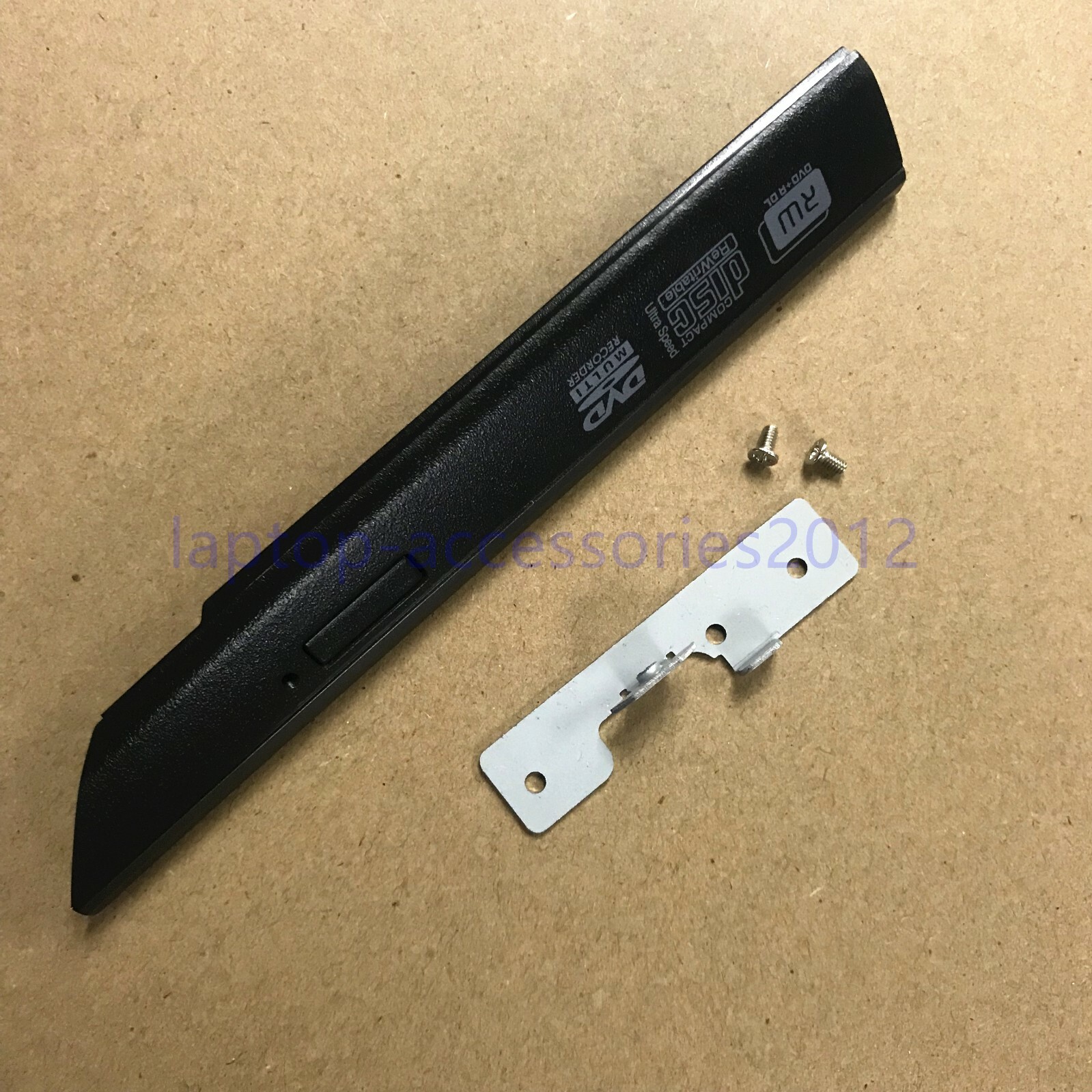 New For HP HP 6360B DVD-RW Drive Caddy Bezel Door Cover +Lock Latch 