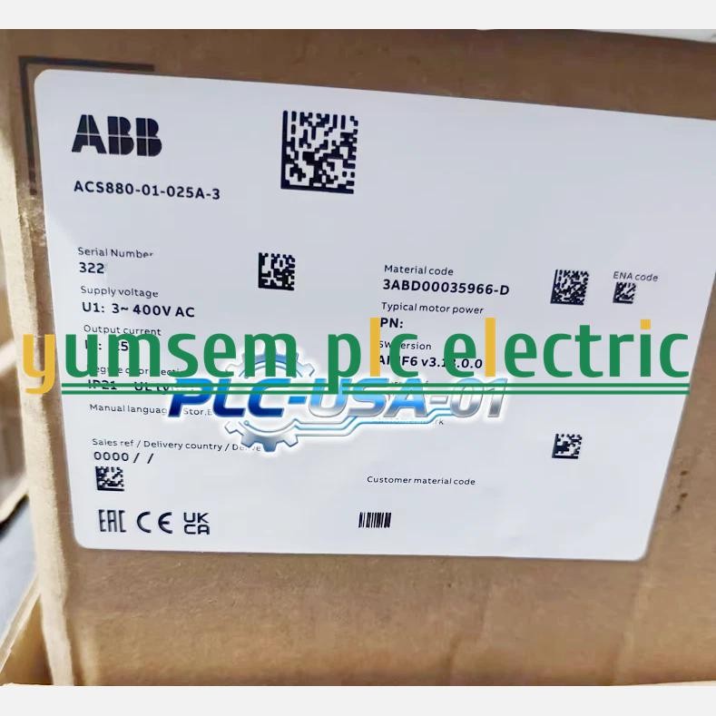 1PCS Brand New ABB ACS880-01-025A-3 Frequency converter Fast deliveryUS free TAX