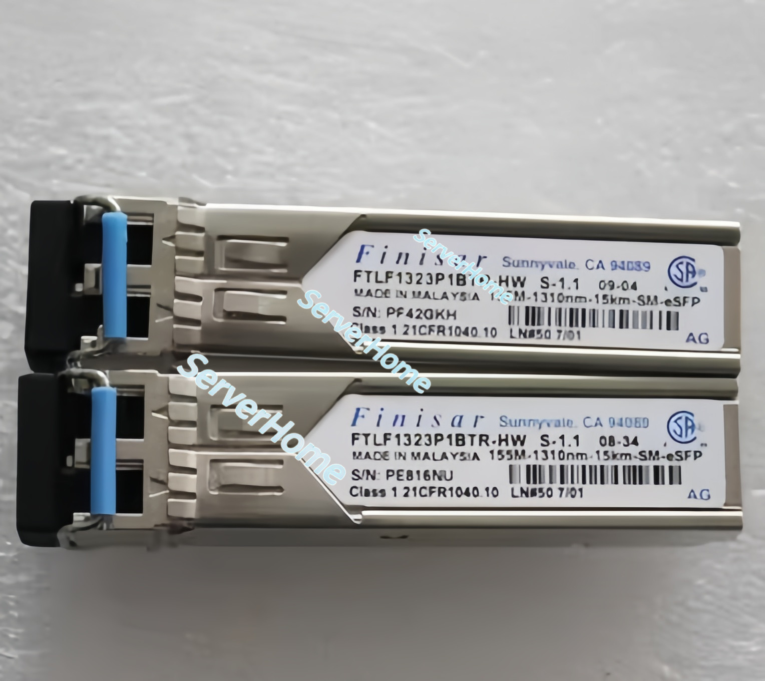 1Pcs Finisar FTLF1323P1BTR-HW 155M 15km Single-Mode SFP Transceiver-